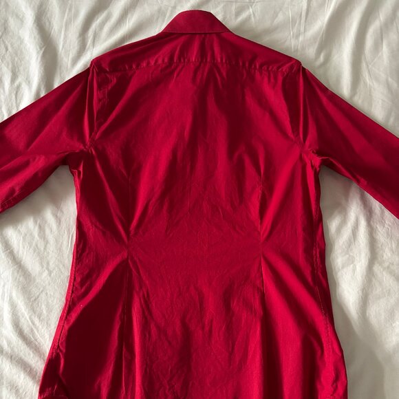 Express 1MX Dress Shirt in Red - Picture 2 of 7